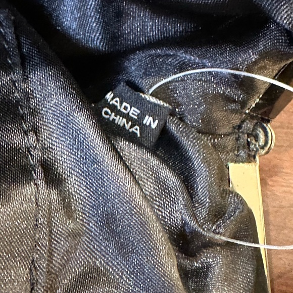 🌟HP🌟VTG 2000s NWT Black Sequin & Gunmetal 2-Way Clutch Evening Bag by The Loft - Picture 7 of 11